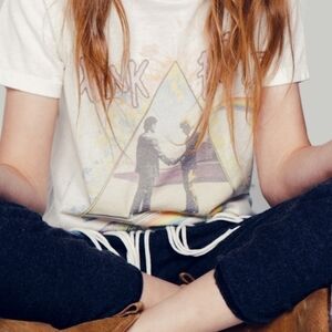 Lauren Moshi Pink Floyd Wish You Were Here Fringe Festival Tee XS